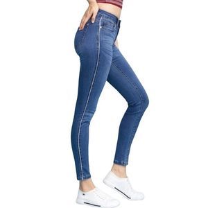 Judy Blue Side Pipe Mid-Rise Skinny Fit Jeans Women’s Size 5/27 NWT